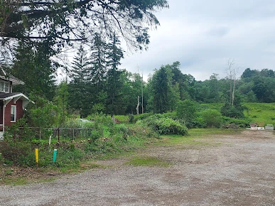 Graded and cleared lot ready for construction after stump removal near Pittsburgh, PA